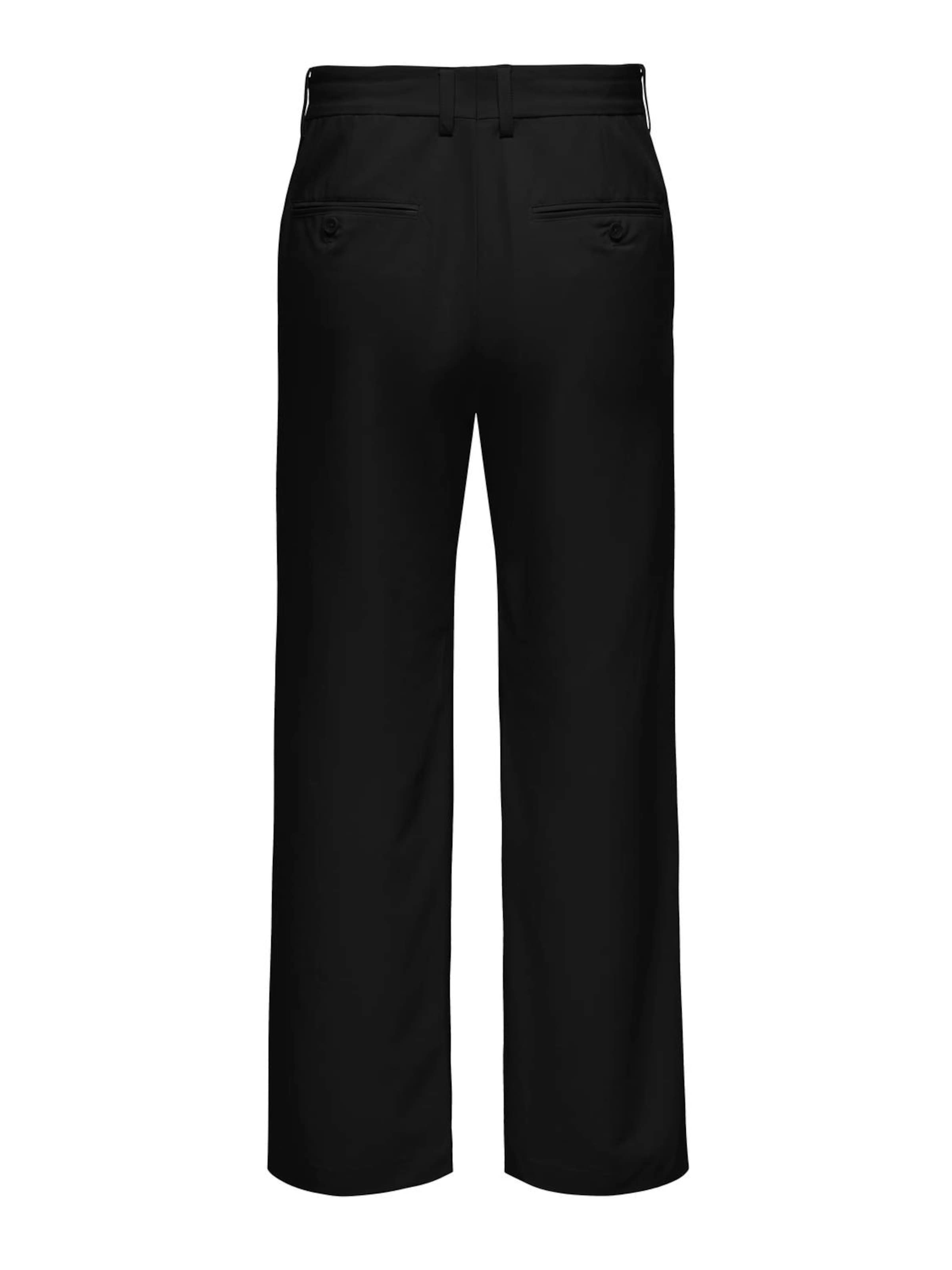 Only & Sons Loosefit Chinohousut 'ONSBob-Le' värissä musta