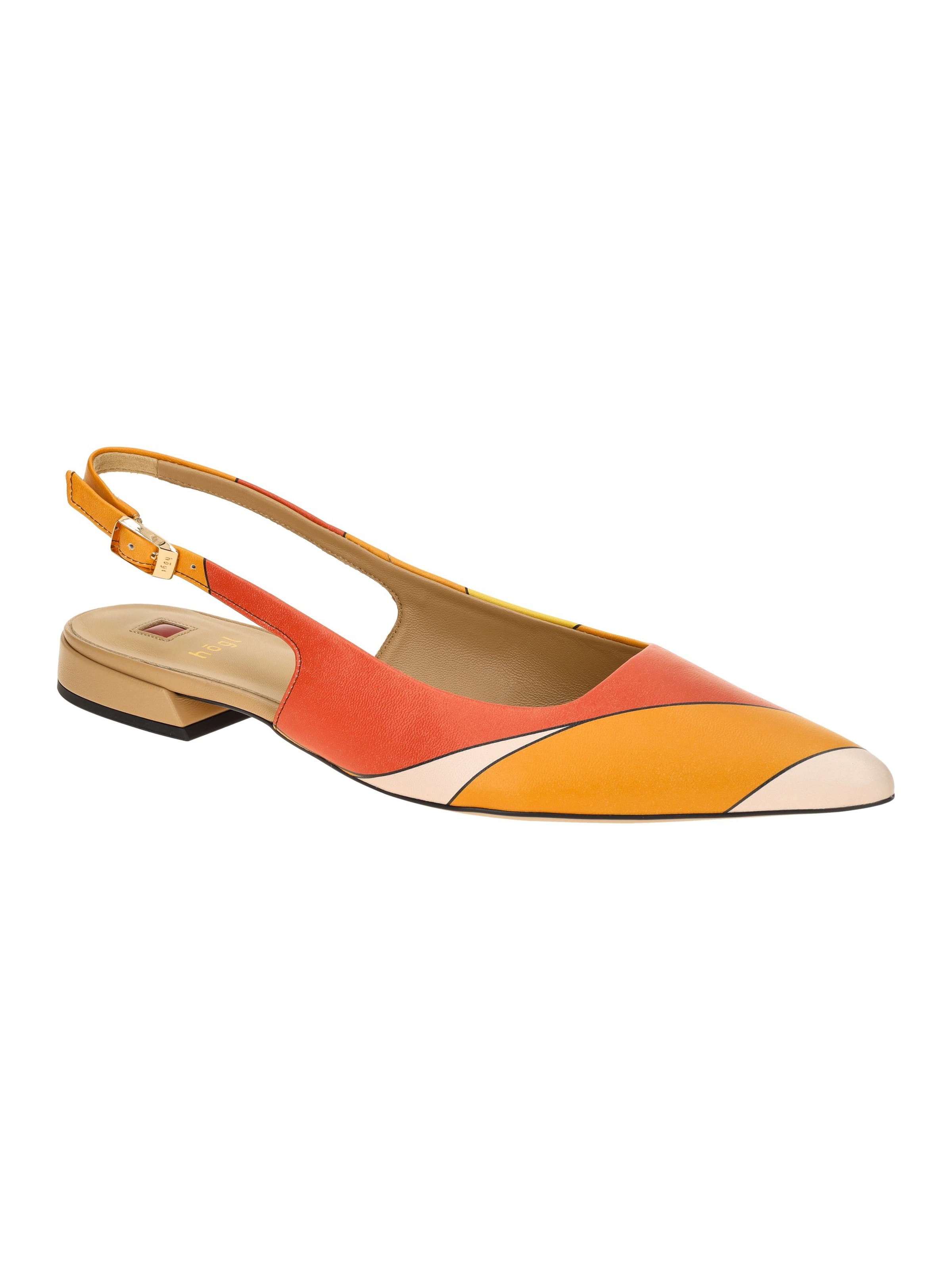 Högl Slingpumps '1948'‌ in Orange: Vorderseite