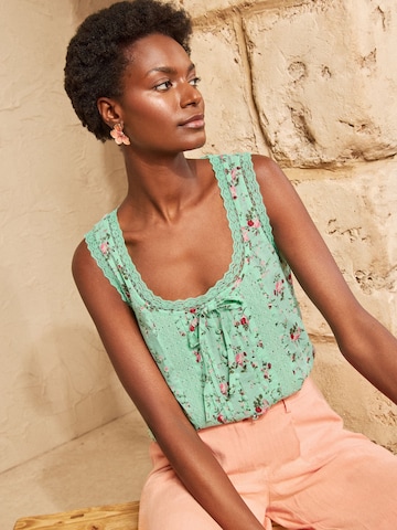 love & roses Blouse in Groen