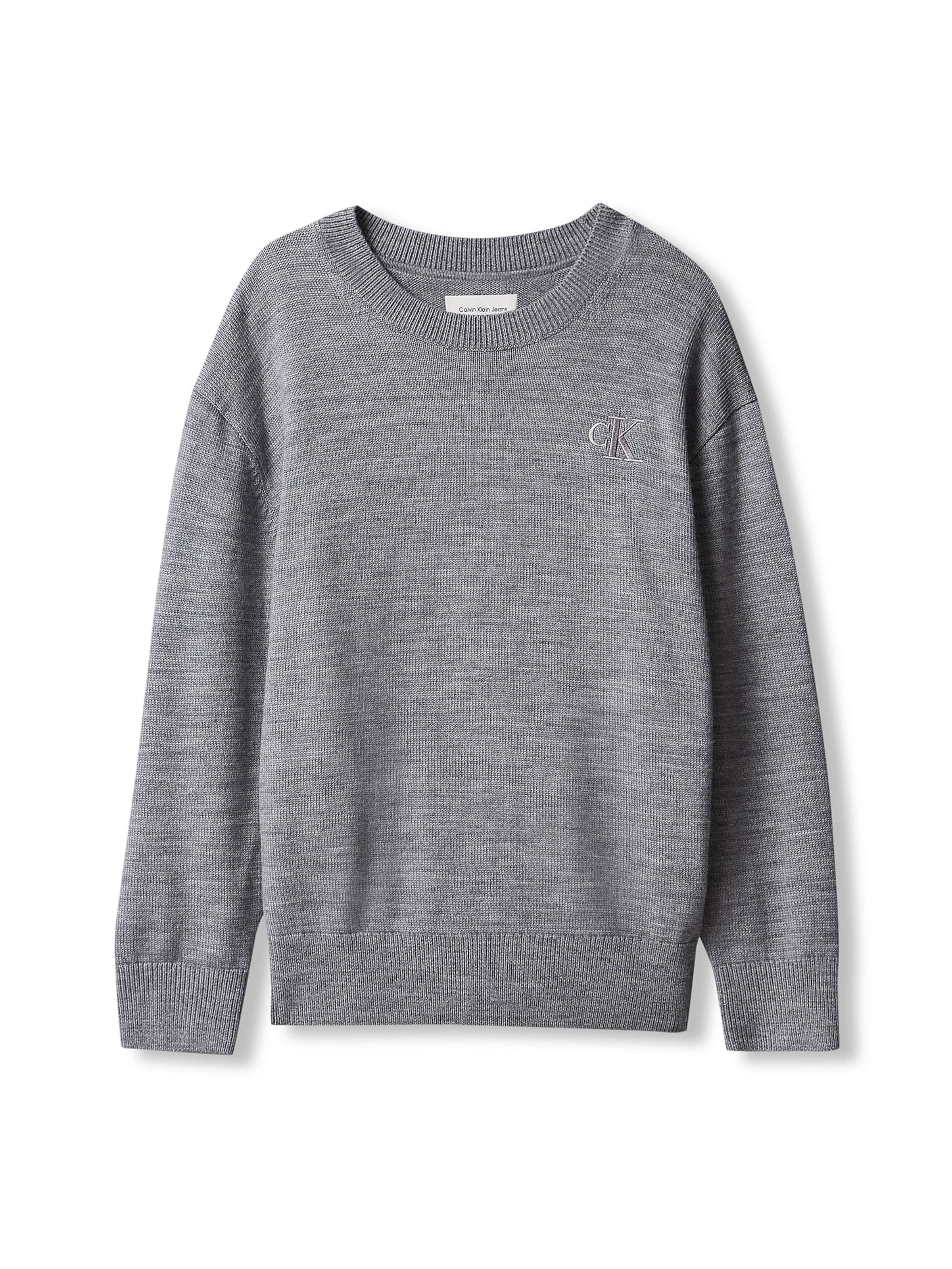 Calvin Klein Jeans - regular Jersey en gris: frente