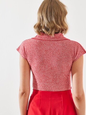 Bianco Lucci Shirt body in Rood