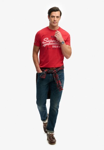 Superdry & Co Футболка 'Vintage Classic' в Красный
