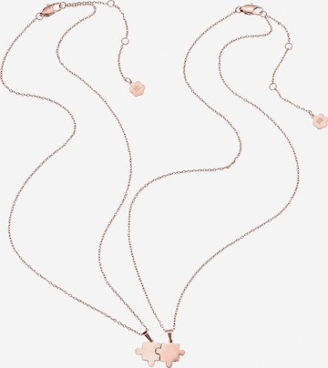 Collana 'Twin Puzzle' di Hey Happiness in oro: frontale