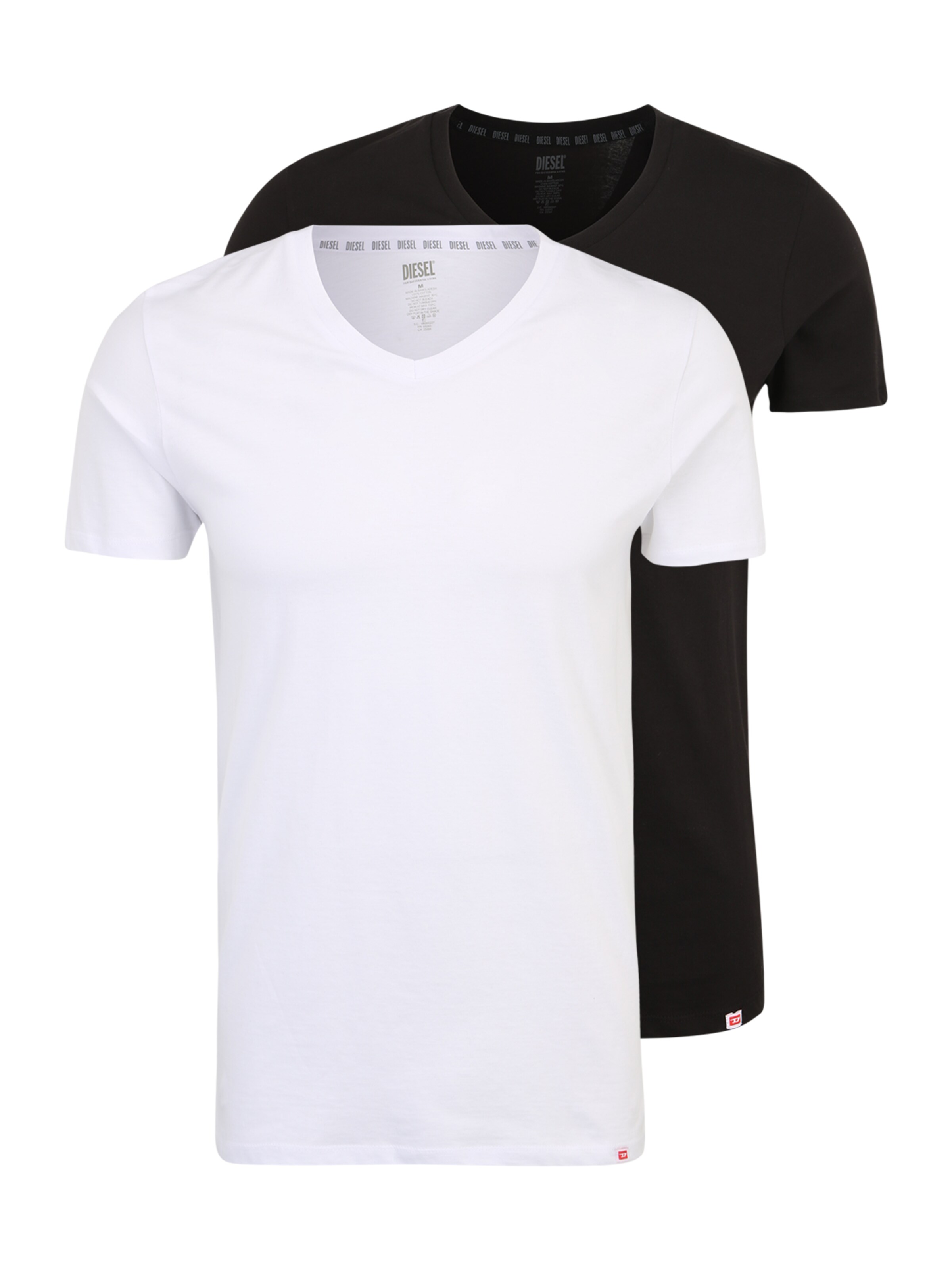 DIESEL Onderhemd in Zwart: voorkant