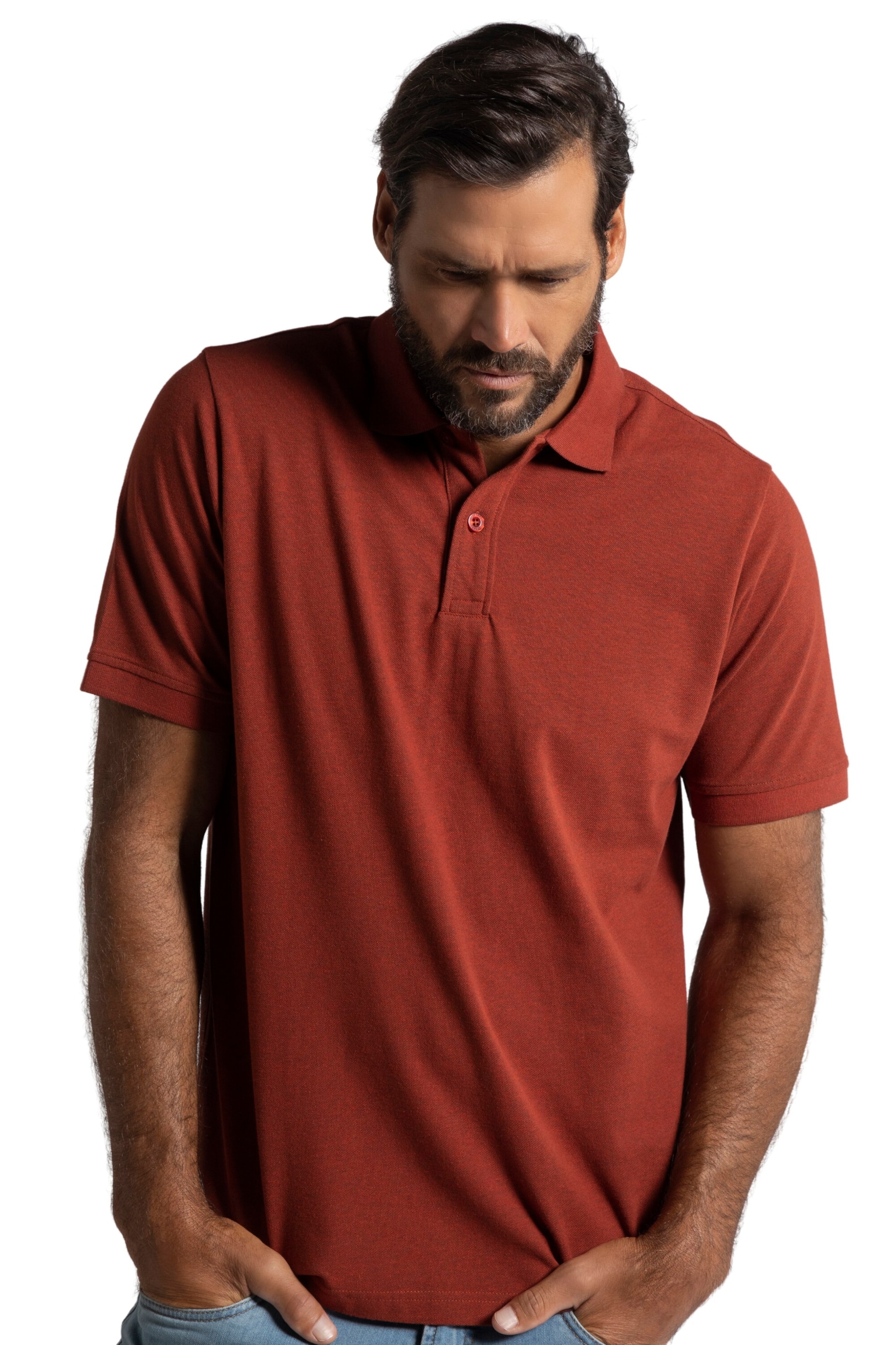 JP1880 Shirt in Braun: Vorderseite