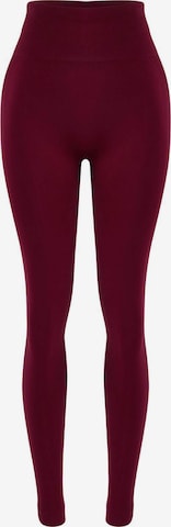 Skinny Leggings de la Trendyol pe roșu: față