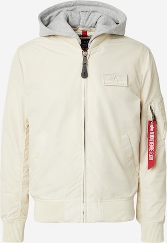 ALPHA INDUSTRIES Välikausitakki 'MA-1' värissä beige: etupuoli