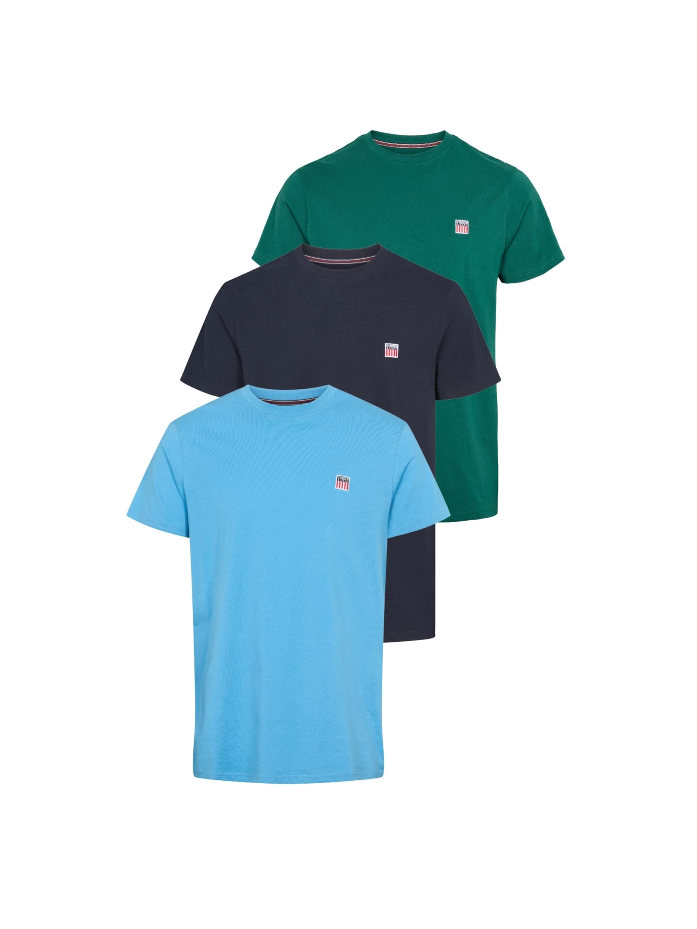 VINSON Klasický střih Tričko ' VMMassimo ' – modrá: přední strana