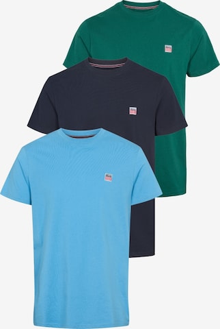 VINSON Klasický střih Tričko ' VMMassimo ' – modrá: přední strana