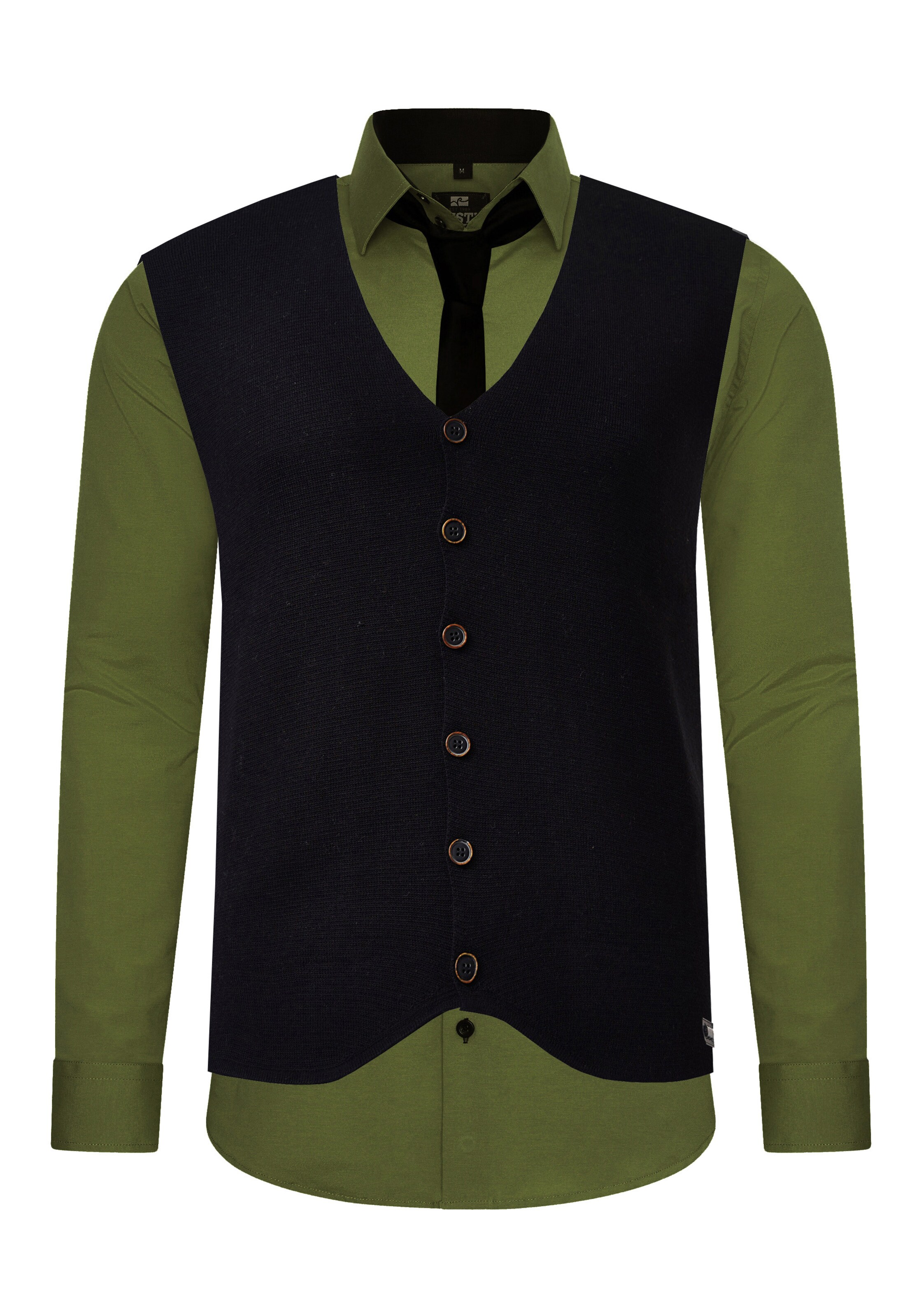 Rusty Neal Slim Fit Hemd in Grün