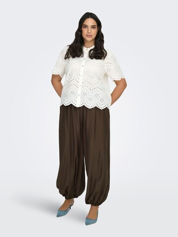 ONLY Carmakoma Loose fit Trousers 'CARCamille' in Brown