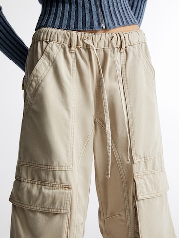 Loosefit Pantaloni cargo di Pull&Bear in beige