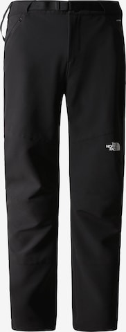 THE NORTH FACE - regular Pantalón de montaña 'Diablo' en negro: frente