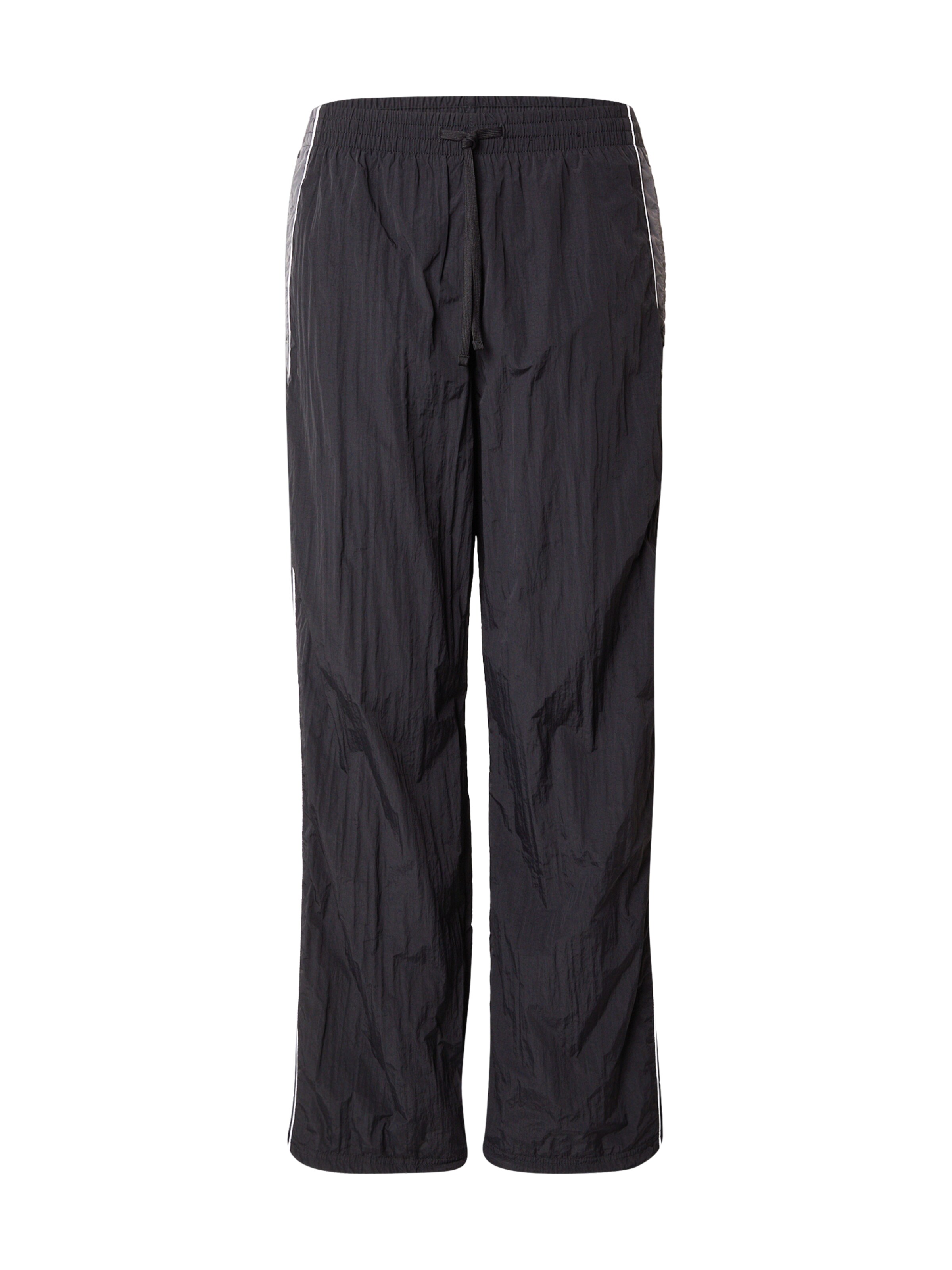 HOLLISTER Lużny krój Spodnie w kolorze czarny: przód