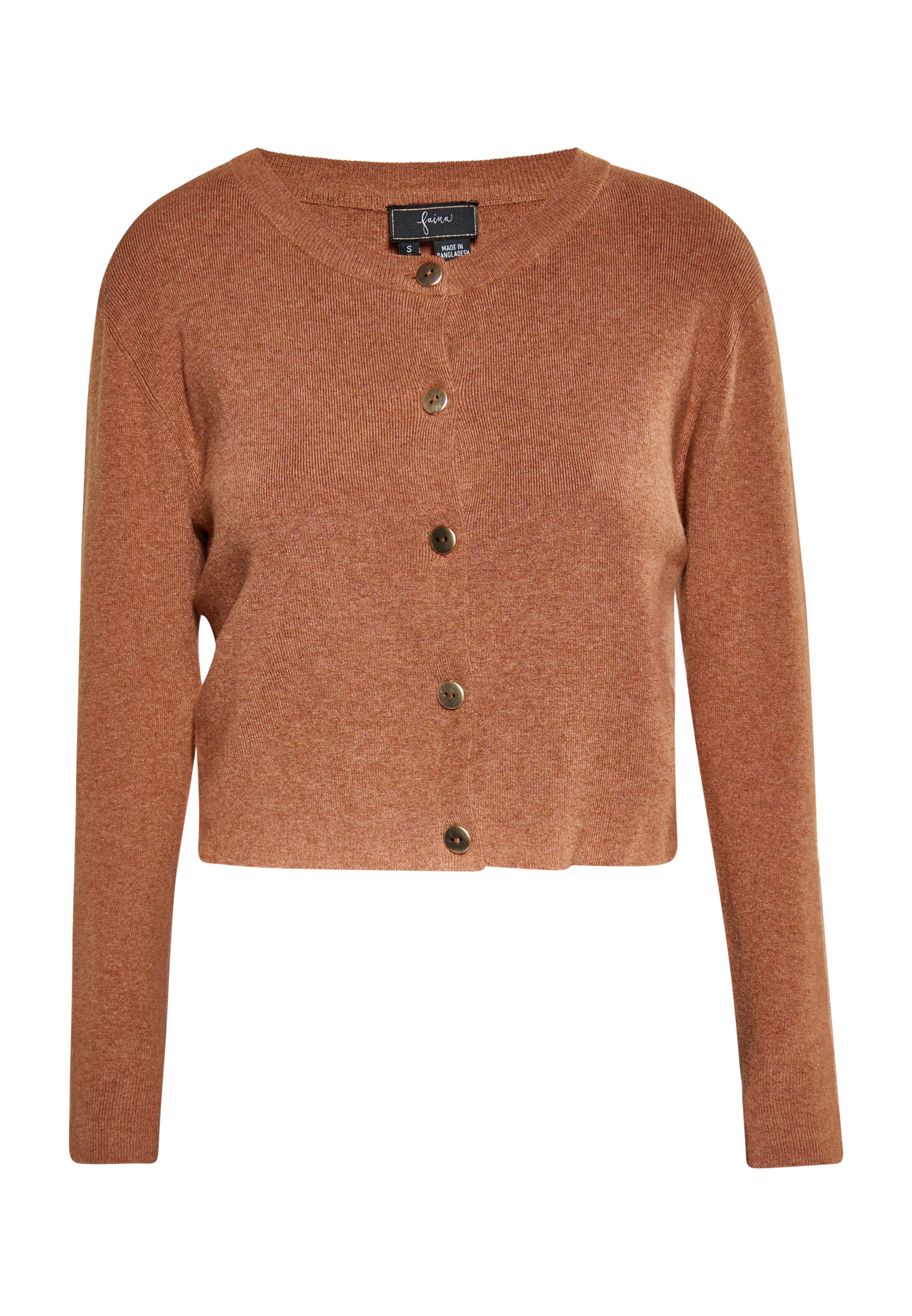 faina Kardigán - Hnedá: predná strana