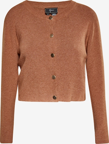 Cardigan faina en marron : devant
