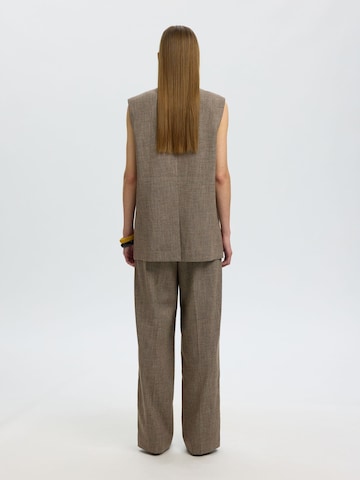 SELECTED - Chaleco para traje en marrón