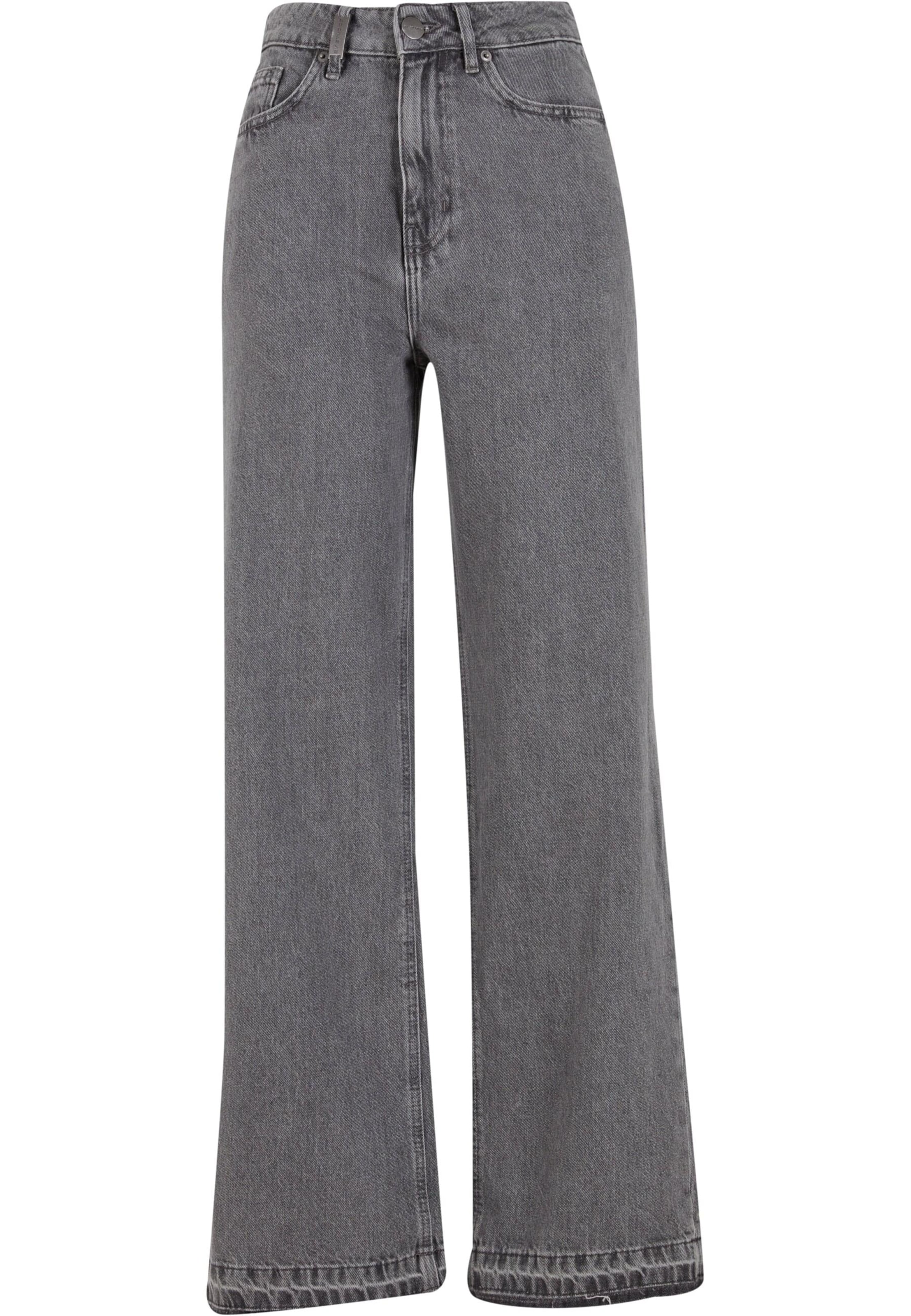 2Y Studios Wide leg Jeans 'Vulna Open' i grå: framsida