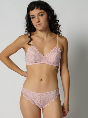 Skiny T-shirt Bra in Pink: front