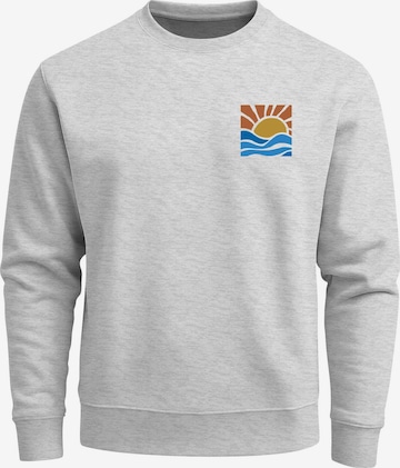 Neverless Sweatshirt 'Sun Wave Batch' in Grey: front
