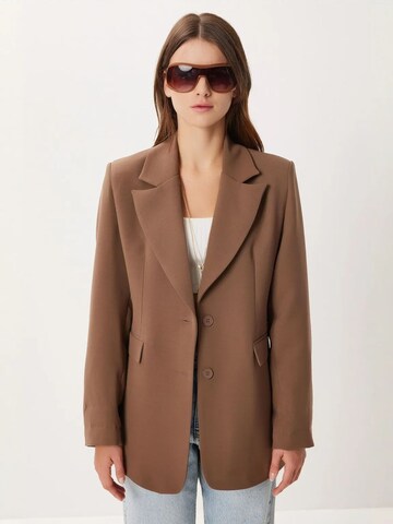 Happiness İstanbul Winter Jacket 'Jacken' in Brown