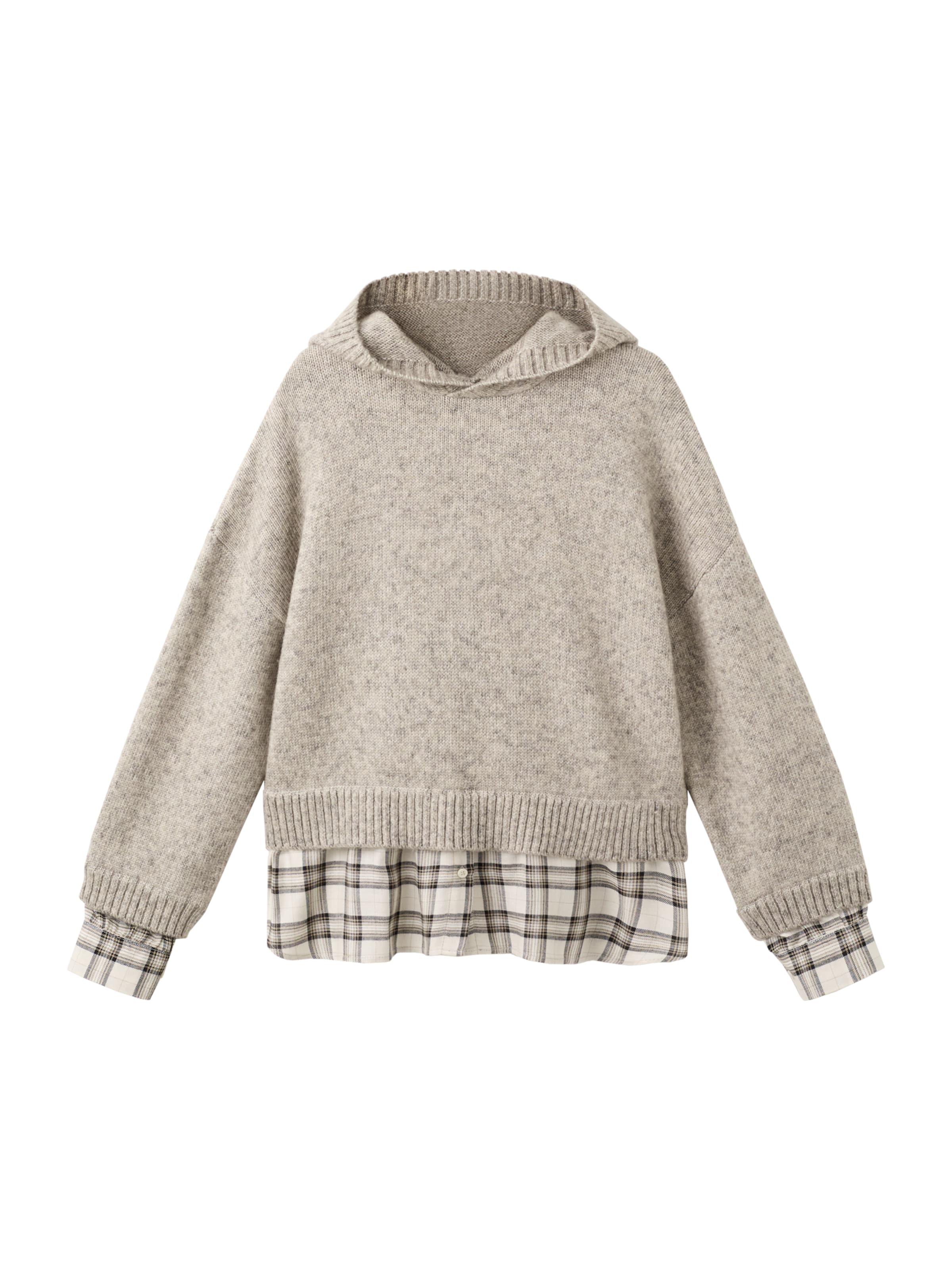 bézs / világosbarna / fekete MANGO Pulóver 'Teria', Termék nézet