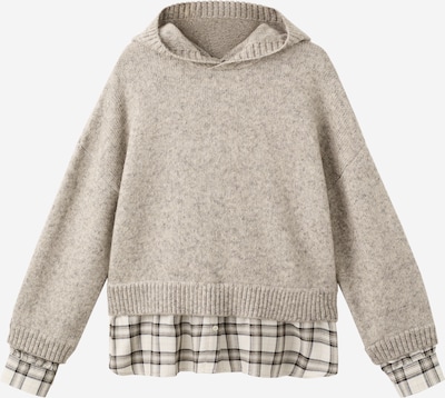 MANGO Pulover 'Teria' u bež / svijetlosmeđa / crna, Pregled proizvoda