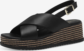 Tamaris Sandale in Schwarz: Vorderseite