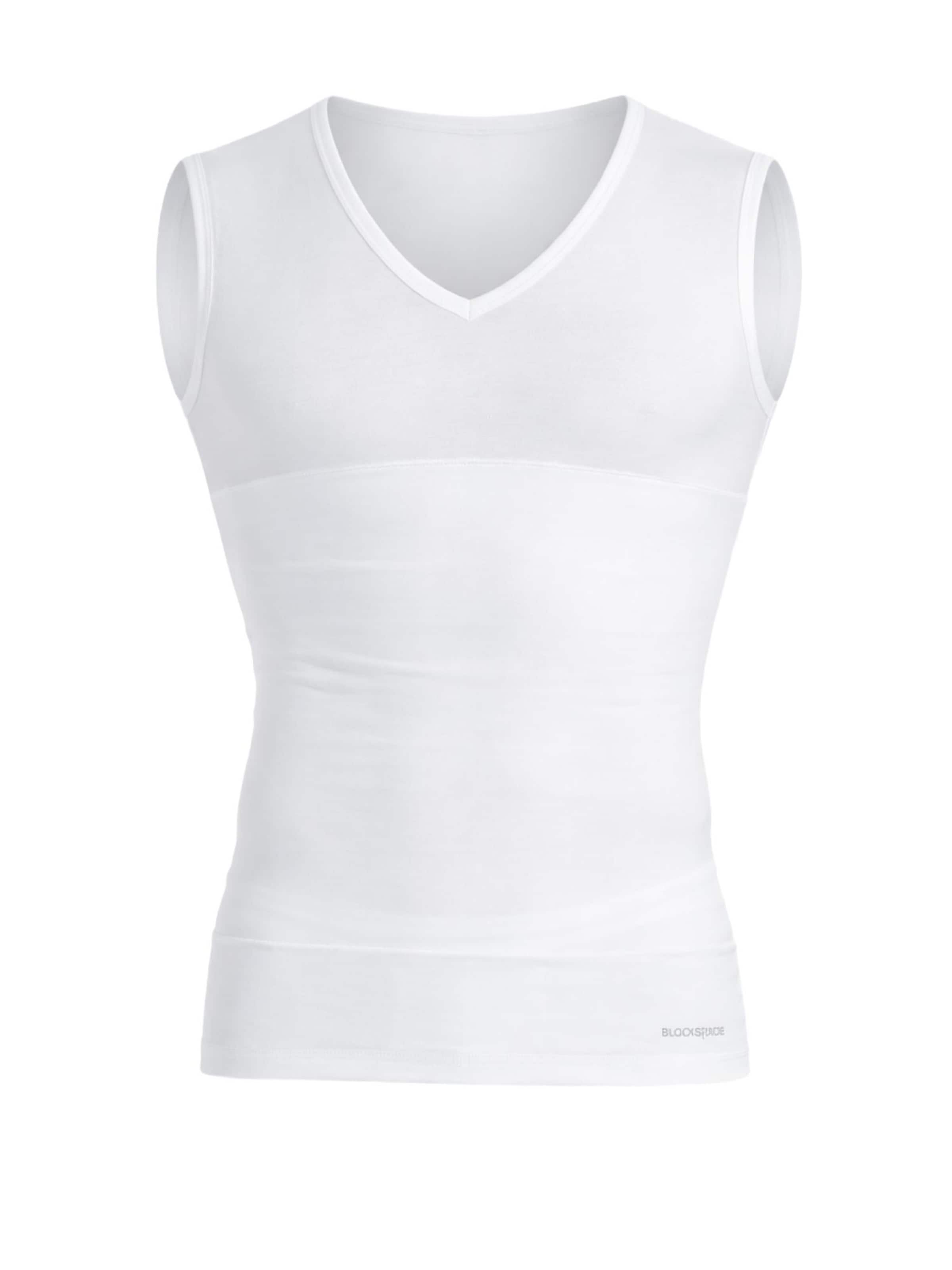 Maillot de corps Blackspade en blanc : devant