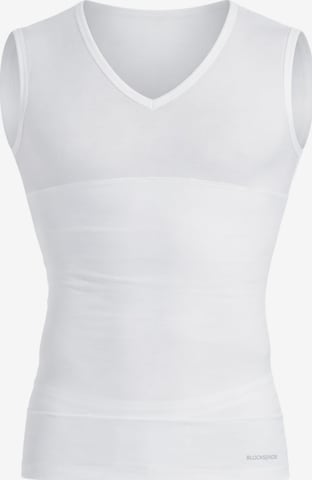 Maillot de corps Blackspade en blanc : devant