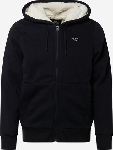 HOLLISTER Sweatjacke in Schwarz: predná strana