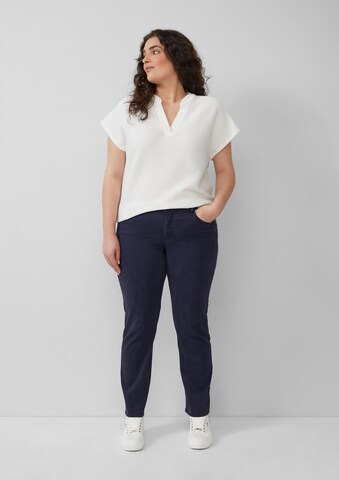 s.Oliver Red Label Plus T-Shirt in Weiß