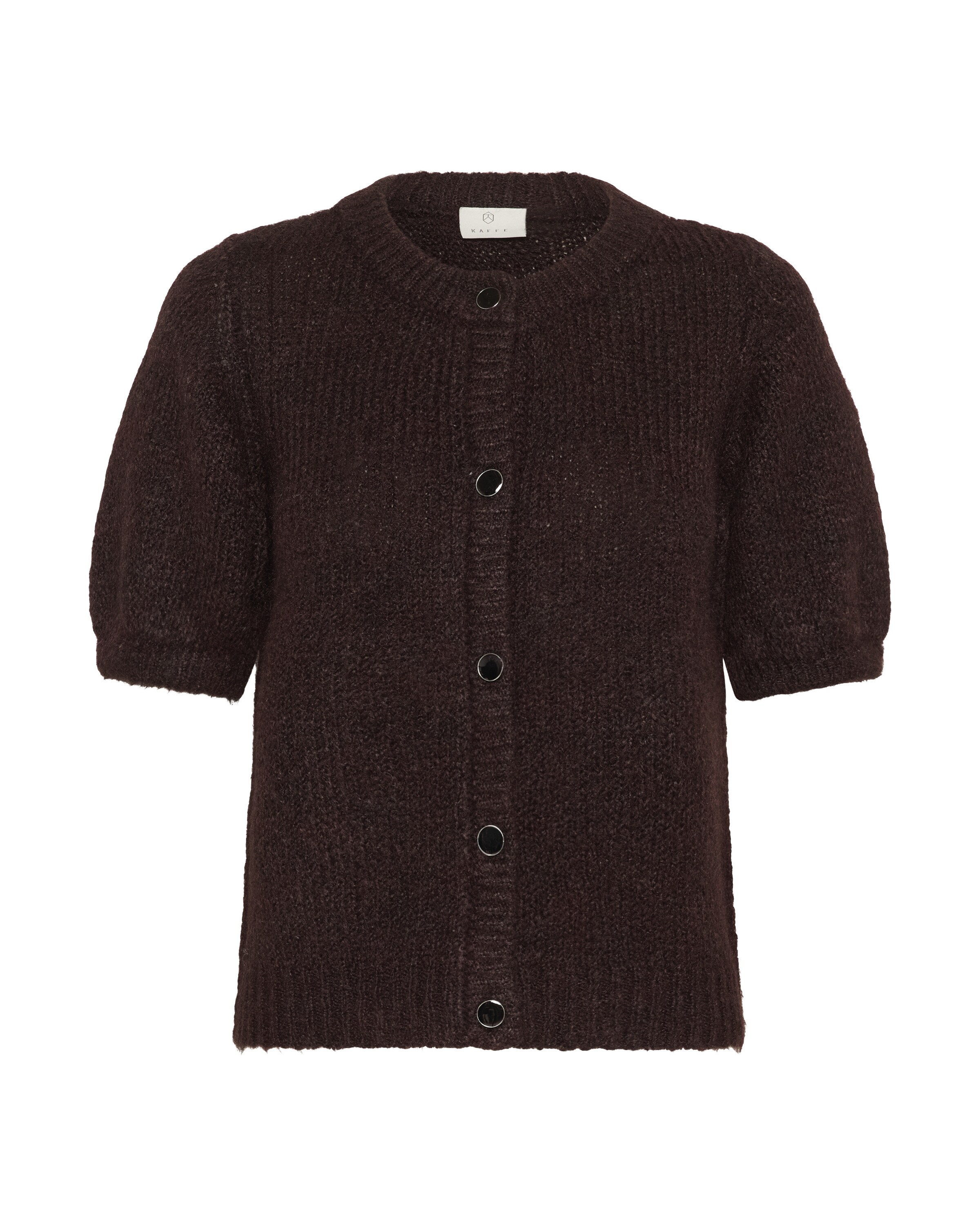 Kaffe Knit Cardigan 'Emilie Evi' in Brown: front