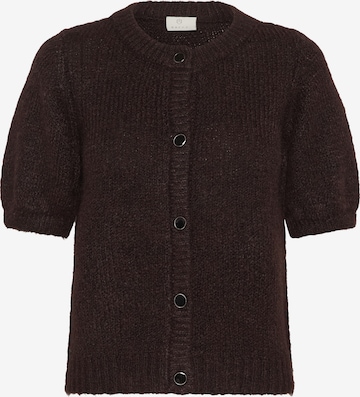 Kaffe Knit Cardigan 'Emilie Evi' in Brown: front