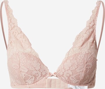 Women' Secret Triangle Bra in Pink: front