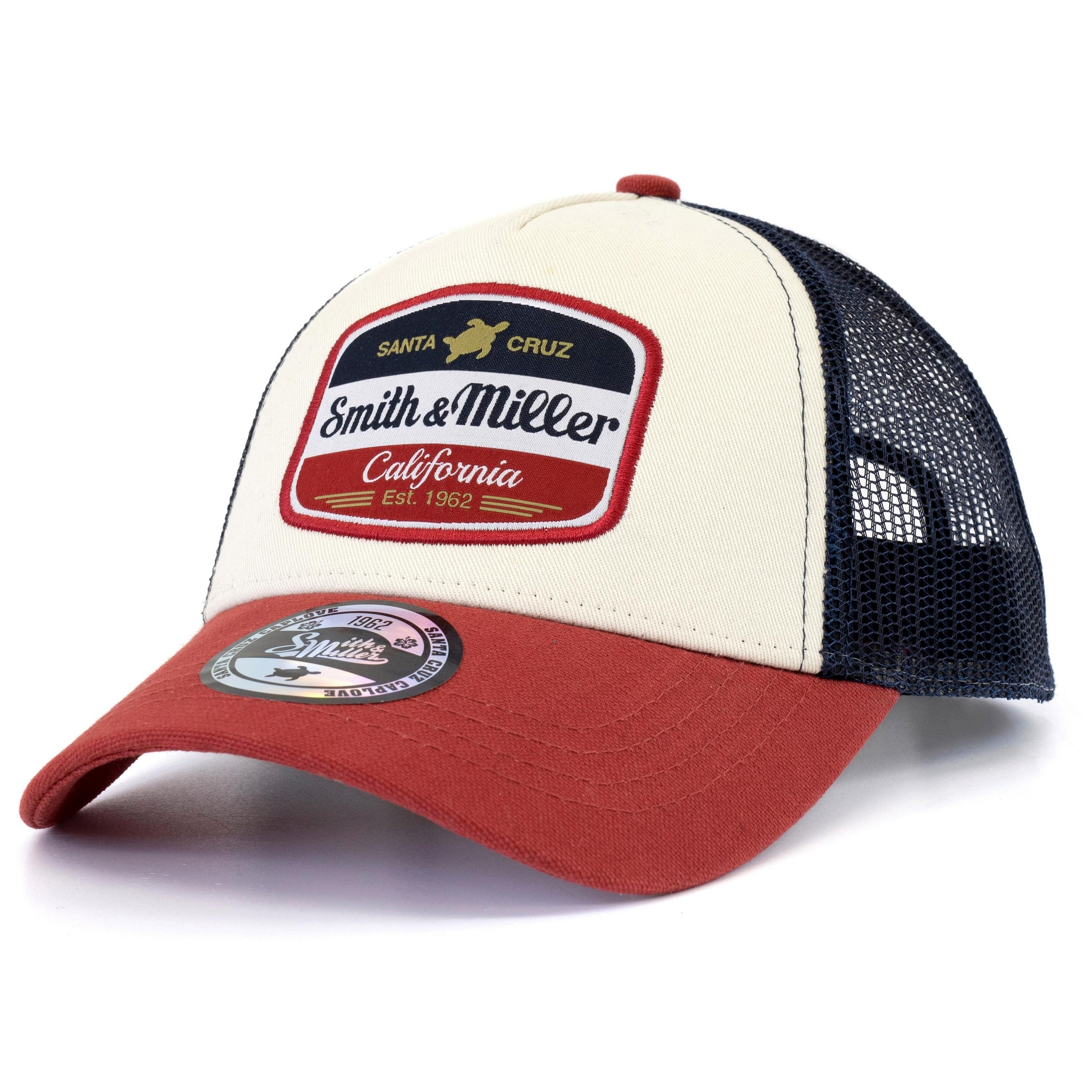 Smith and Miller Cap 'Vicent' in Red: front