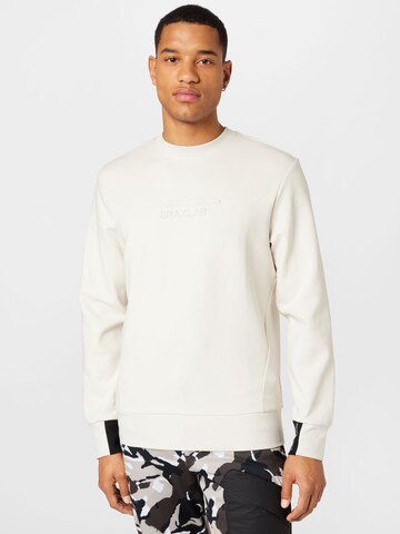 BRAX Sweatshirt 'Lennox' in Wit: voorkant