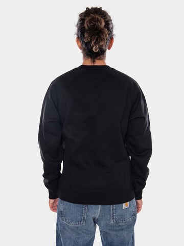 Carhartt WIP Sweatshirt 'CHASE SWEAT BLACK / GOLD' in Zwart