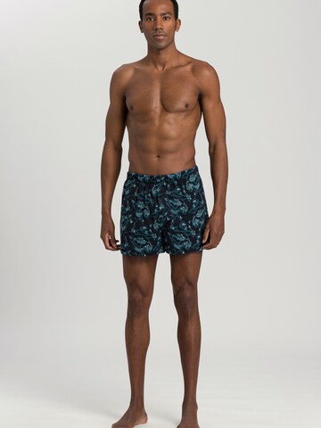 Hanro Boxershorts ' Fancy Jersey ' in Blau