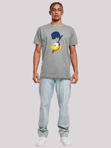 F4NT4STIC T-Shirt 'Looney Tunes Road Runner Face' in Grau