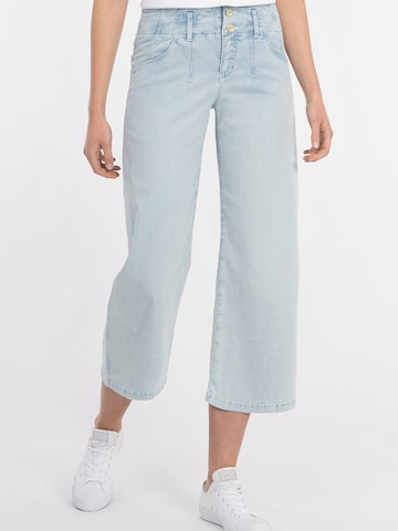 Wide Leg Jean Recover Pants en bleu : devant