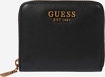 Portofel 'Laurel' de la GUESS pe negru: față