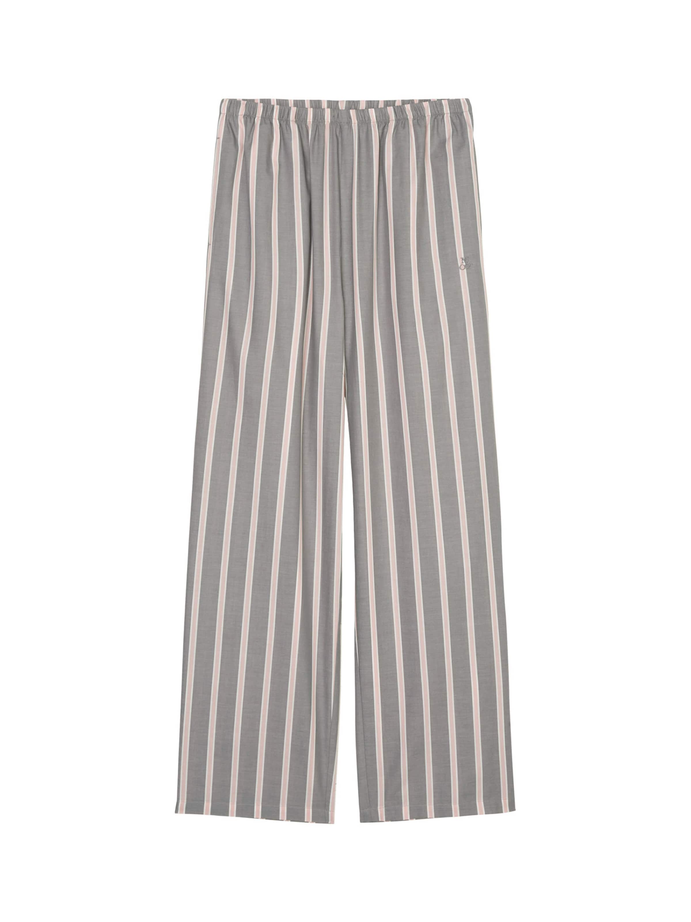 Marc O'Polo Pyjamabroek ' Mix & Match Woven ' in Grijs: voorkant