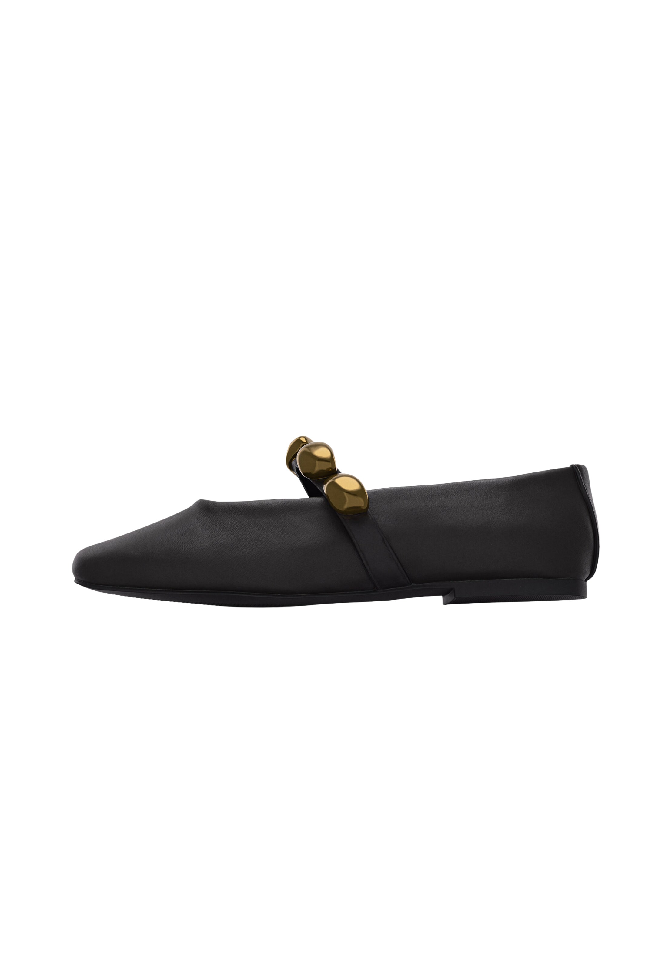 STEVE MADDEN Remballerina 'Poppin' i svart: framsida
