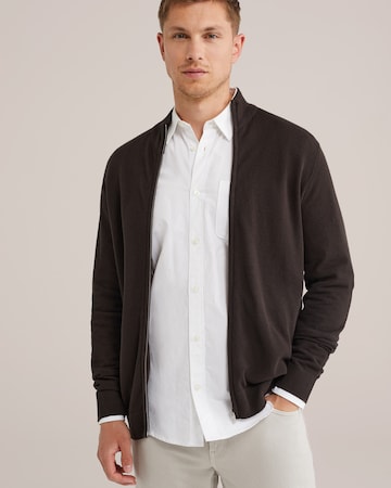 WE Fashion - Cárdigan en marrón: frente