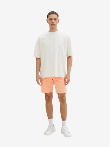 TOM TAILOR Normální Chino kalhoty – oranžová