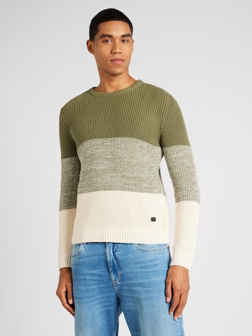 JOOP! Jeans Sweater 'Arvino' in Green: front