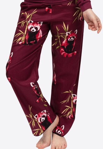 Cyberjammies - Pantalón de pijama 'Yasmin' en rojo: frente