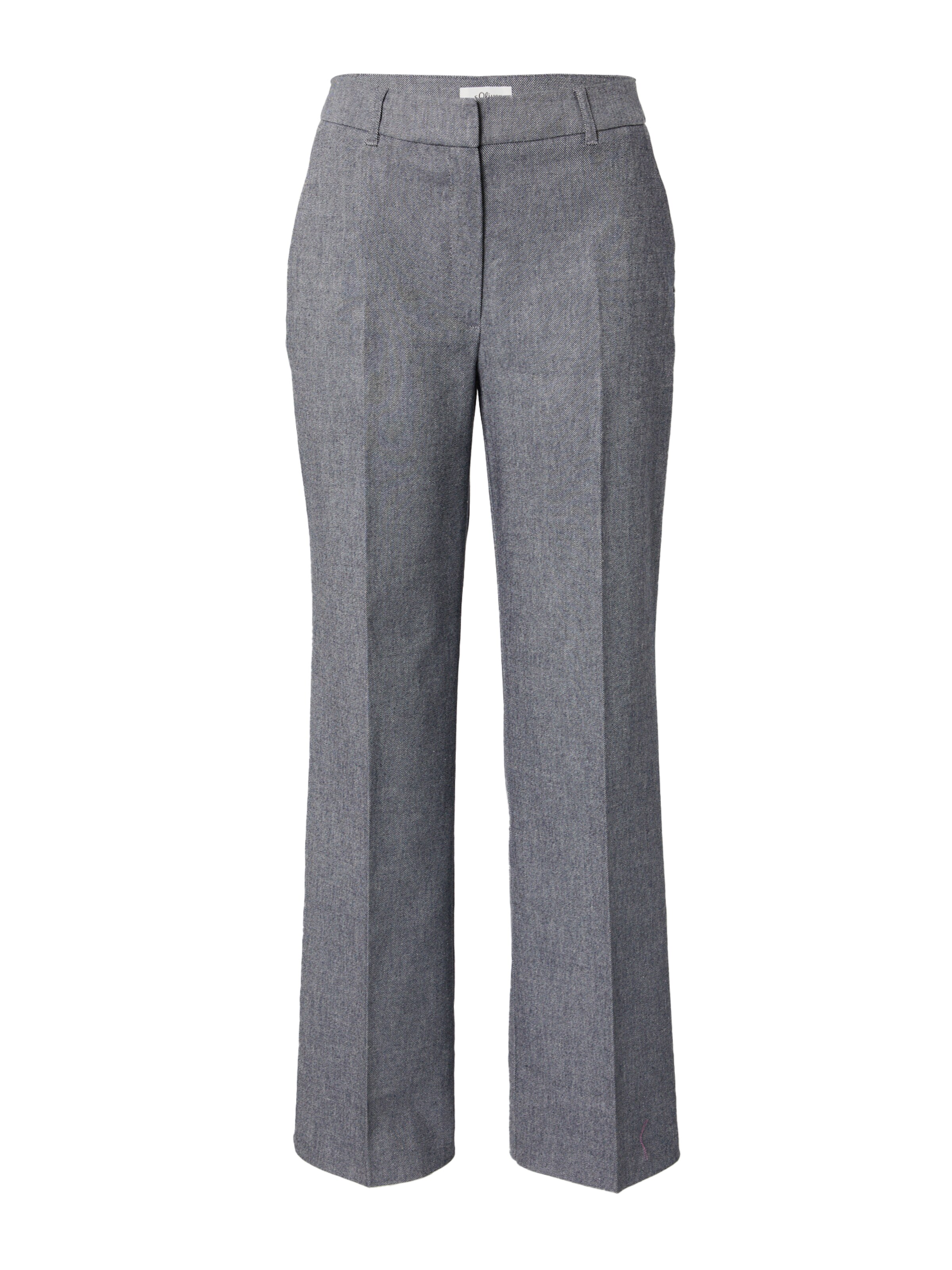 Wide Leg Pantalon à plis s.Oliver BLACK LABEL en bleu : devant
