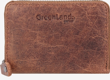 Greenland Nature Wallet 'Montana' in Brown: front